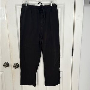 Dockers Black lounge pajama pants with Drawstring Waistband size large